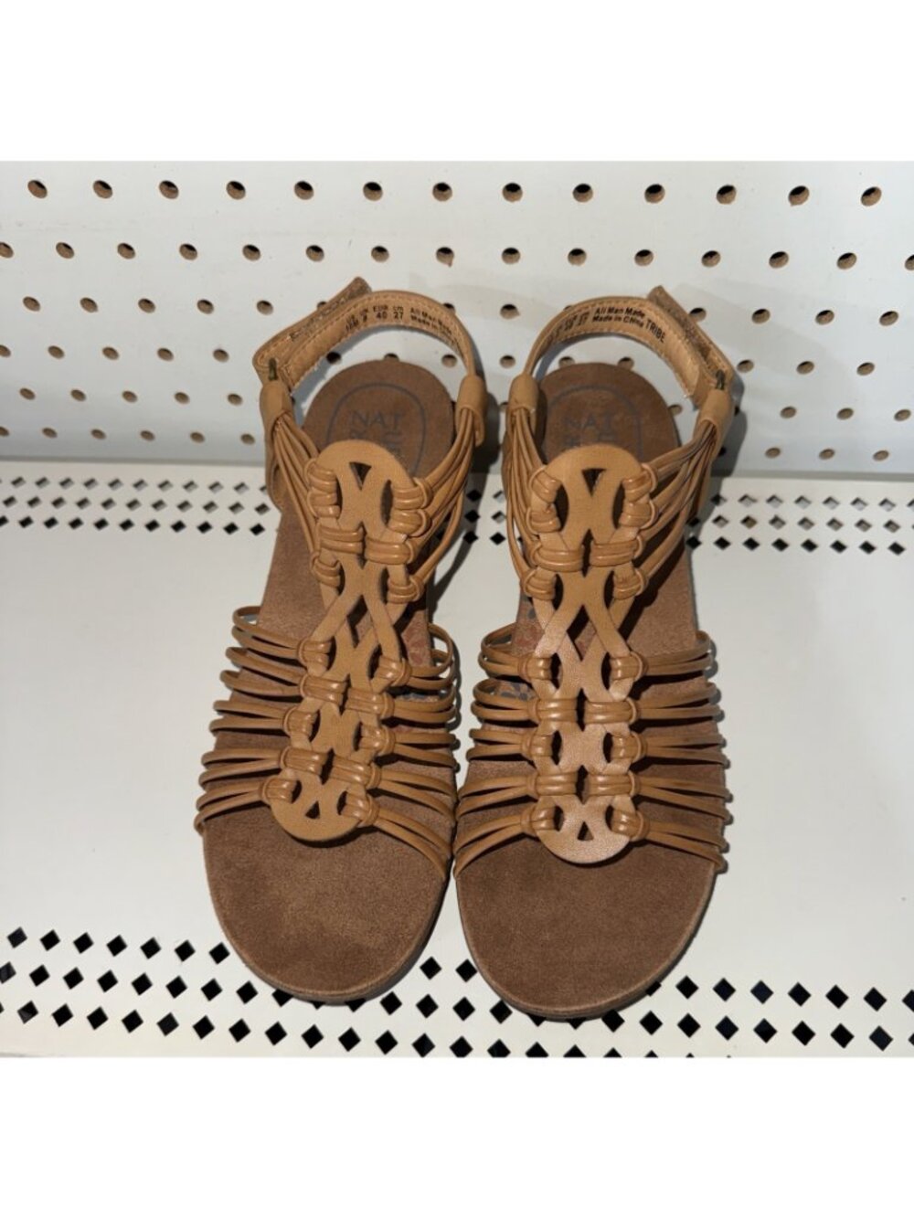 Naturalizer Tribe Womens Slingback Wedge Strappy Sandals Slides Size 10 M Brown - Picture 4 of 9